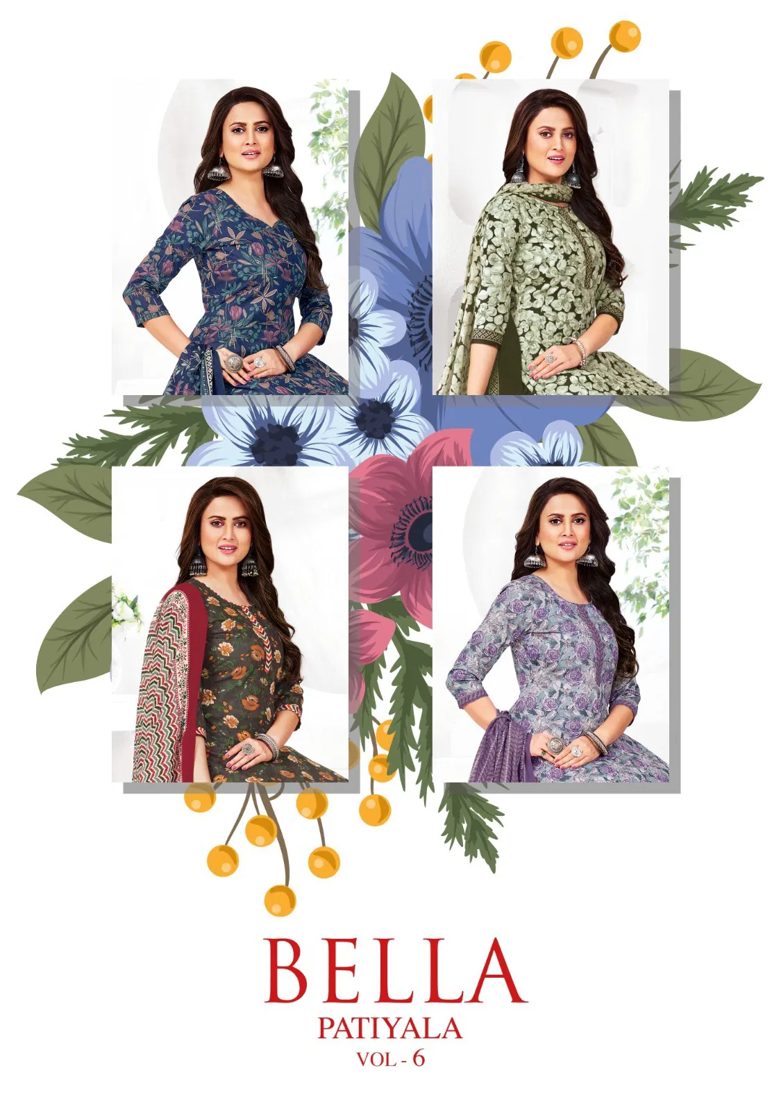 Bella Patiyala Vol 6 By Ganpati Printed Cotton Dress Material Online Wholesale